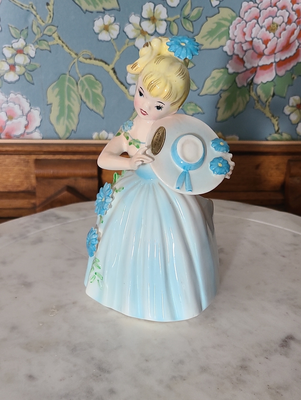 Vintage Enesco Flower Dream Girl Planter